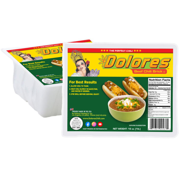 Dolores All-Beef Chili Brick 6-Pack