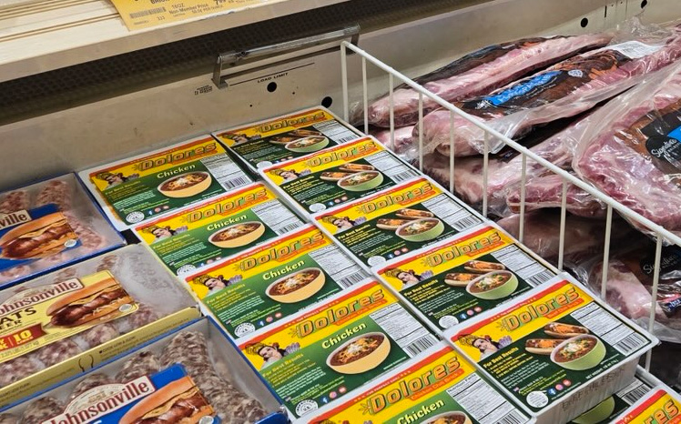 Dolores Chicken and All-Beef Chili in the fresh meat case at Albertsons & Safety locations in the Denver area. 